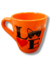 Taza Bombé Premium full color Naranja Gato Love - comprar online