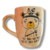 Taza Bombé jaspeada Gris Osito Frase Si no suma...