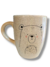 Taza Bombé jaspeada Gris Animalitos
