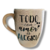 Taza Bombé jaspeada Gris Frases - "Todo con Amor es Alegria" - comprar online