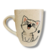 Taza Bombé Jaspeada Blanca Gatito maullando - comprar online