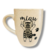 Taza Bombé Jaspeada Blanca Gatito de espalda - comprar online