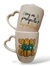 Taza Bombé Jaspeada Beige asa corazón Día de la Mujer - Frase You Go Girl/Soy mi proyecto importante - comprar online