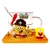 Taza de vidrio con platito madera - Bob Esponja pirata - comprar online