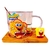 Taza de vidrio con platito madera - Bob Esponja - comprar online