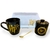 Set Desayuno Harry Potter. Taza bombé full color negra + Bandeja recta + Azucarera negra. en internet