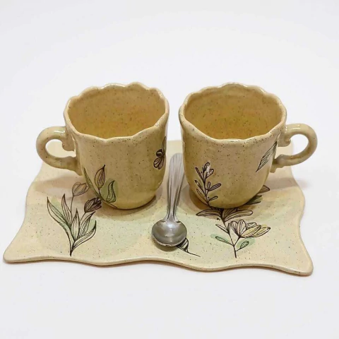 Set de Desayuno Doble Tazas americanas - Vintage - comprar online