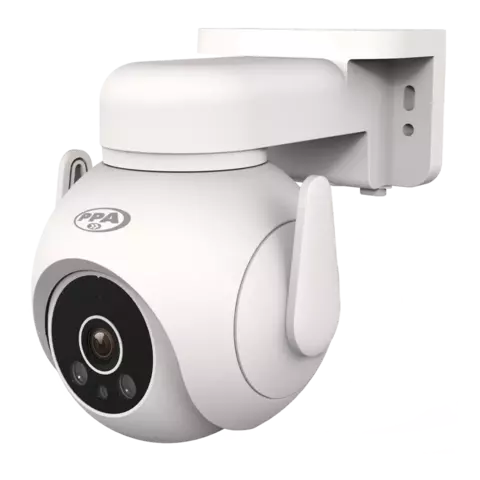 CÁMARA INTELIGENTE PPA 360° PARA EXTERIORES CON WIFI Y ENCENDIDO DE 3 MP