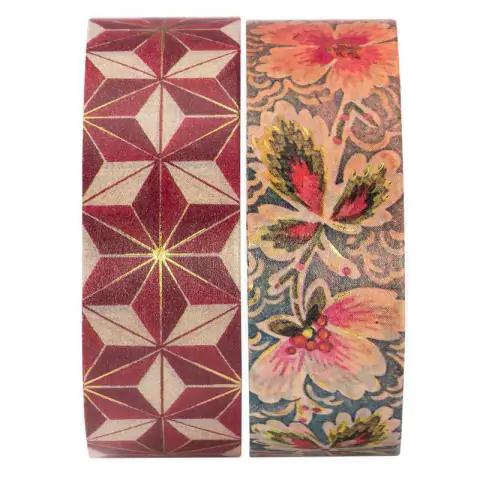 Washi Tape Paperblanks C/2 - Hishi & Floral Ivory