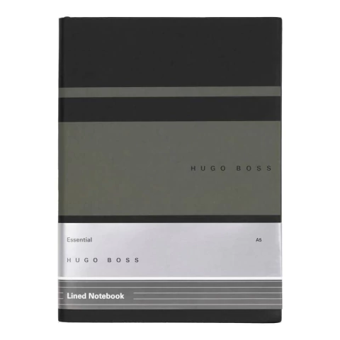 Caderno HUGO BOSS - Pautado Essential Gear Cáqui (A5)