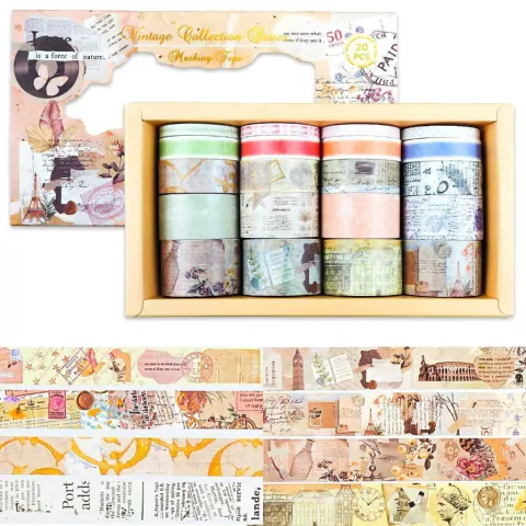 Kit c/ 20 Washi Tape Obras - Grandes Artistas