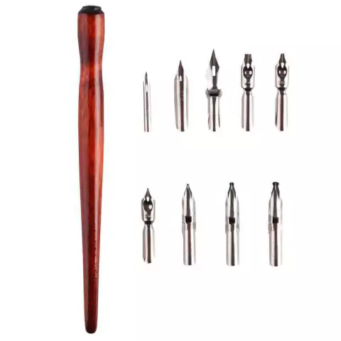 Kit Caligrafia Sinoart 9 Penas + Cabo de Caligrafia