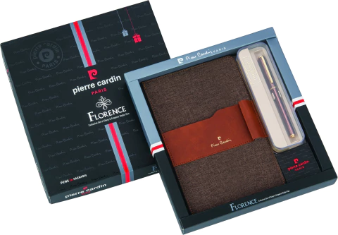 Kit Pierre Cardin Florence Luxo - Diário + Caneta Rollerball