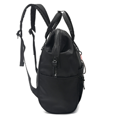 MOCHILA BOCA DE PEZ EVE//NYLON CON LLAVERO *NEGRO* COD:38061 - tienda online