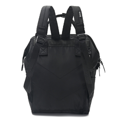 Imagen de MOCHILA BOCA DE PEZ EVE//NYLON CON LLAVERO *NEGRO* COD:38061