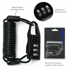 CANDADO CON CABLE EXTENDIBLE// WDLT//COD:38223