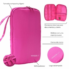 ORGANIZADOR DE ACCESORIOS ELECTRONICOS//WDLT//PINK//COD:38226