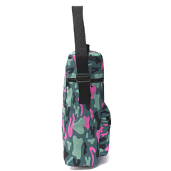 BOLSO MATERO * CAMUFLADO MILTAR Y FUCSIA/ CON CIERRE NEGRO* GOOD PAK COD:38523 - tienda online