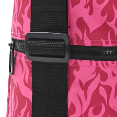 Imagen de BOLSO MATERO * FLAMAS FUCSIA/ CON CIERRE NEGRO* GOOD PAK COD:38524