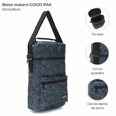 BOLSO MATERO * FLAMAS TOPO/ CON CIERRE NEGRO* GOOD PAK COD:38525 - comprar online