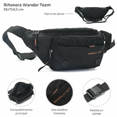 RIÑONERA WANDER TEAM *NEGRO*// COD:38804