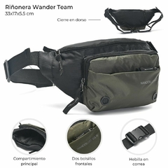 RIÑONERA WANDER TEAM *VERDE MILITAR*// COD:38805