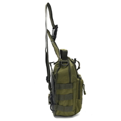 MORRAL CRUZADO TACTICO *VERDE MILITAR*//COD:39197