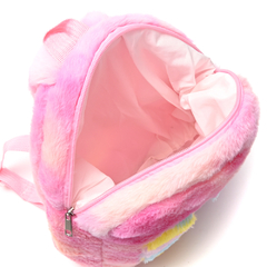 Imagen de MOCHILA JARDIN FUR BABY CON BOLSILLO UNICORNIO *ROSA*//COD:39215