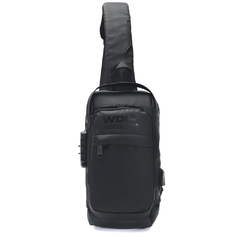 MORRAL SLING *NEGRO*//TELA ENGOMADA IMPERMEABLE//COD:39540 - comprar online