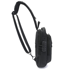 MORRAL SLING *NEGRO*//TELA ENGOMADA IMPERMEABLE//COD:39540