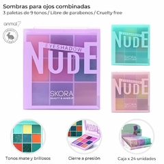 SOMBRAS PARA OJOS COMBINADAS//SKR//NUDE//COD:39550