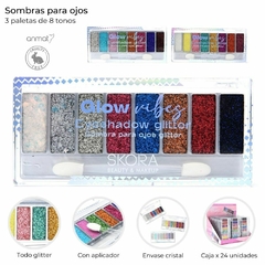 CAJA X 24u.// SOMBRAS PARA OJOS CON GLITTER//SKR//COD:39554 - comprar online