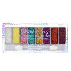 SOMBRA PARA OJOS CON GLITTER//SKR//GLOW VIBEZ//COD:39554