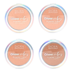 POLVO COMPACTO//GLOW VIBEZ//CON ESPEJO Y ESPONJA//COD:39559 - comprar online