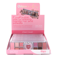 CAJA x 12u.//SOMBRAS PARA OJOS//MATE/BRILLANTE// CON ILUMINADOR Y POLVO COMPACTO//SKR//COD:39577 en internet