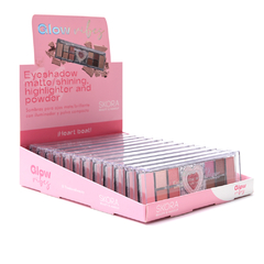 CAJA x 12u.//SOMBRAS PARA OJOS//MATE/BRILLANTE// CON ILUMINADOR Y POLVO COMPACTO//SKR//COD:39577