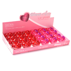 CAJA x 24u.//BRILLO LABIAL CORAZON//SKR//COD:39586