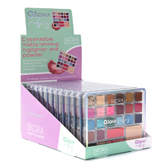 CAJA X 12u.//SOMBRA PARA OJOS COMBINADO//SKR//GLOW VIBEZ//COD:39612