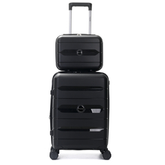 VALIJA 20¨//BEAUTY CASE 14¨// PP RESISTENTE// NEGRO MATE//COD: 39758 - comprar online