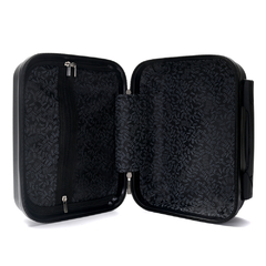 Imagen de VALIJA 20¨//BEAUTY CASE 14¨// PP RESISTENTE// NEGRO MATE//COD: 39758