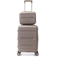 VALIJA 20¨//BEAUTY CASE 14¨// PP RESISTENTE// KHAKI MATE//COD: 39761 - comprar online