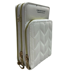 Imagen de PORTA CAELULAR//FOREVER YOUNG *BLANCO*//COD:9436