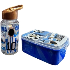 SET VIANDA CHAMPION//TUPPER + BOTELLA//COD:TRANSPARENTE en internet