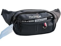 RIÑONERA FASHION * GRIS TOPO*//PU ENGOMADO//COD:CG-004