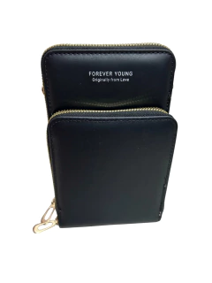 PORTA CELULAR//FOREVER YOUNG //NEGRO//COD:9434 en internet