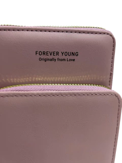 PORTA CELULAR//FOREVER YOUNG // ROSA VIEJO//COD:9434 - tienda online