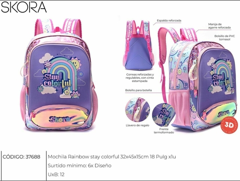 Mochila Importada Arcoíris
