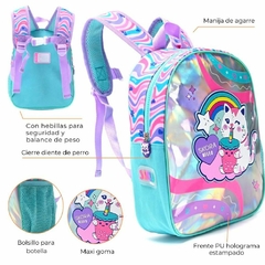 mochila jardín importada ( gatito tornasolado ) - comprar online