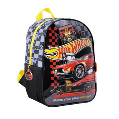 MOCHILA JARDIN//HOTWHEELS//LICENCIA OFICIAL WABRO//*NEGRO*//COD:75112