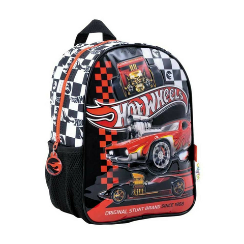 MOCHILA JARDIN//HOTWHEELS//LICENCIA OFICIAL WABRO//*BLANCO*//COD:75112